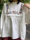 Ruffled Lace Embroidered Shirt
