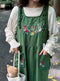 Cute Embroidered Overall Dress