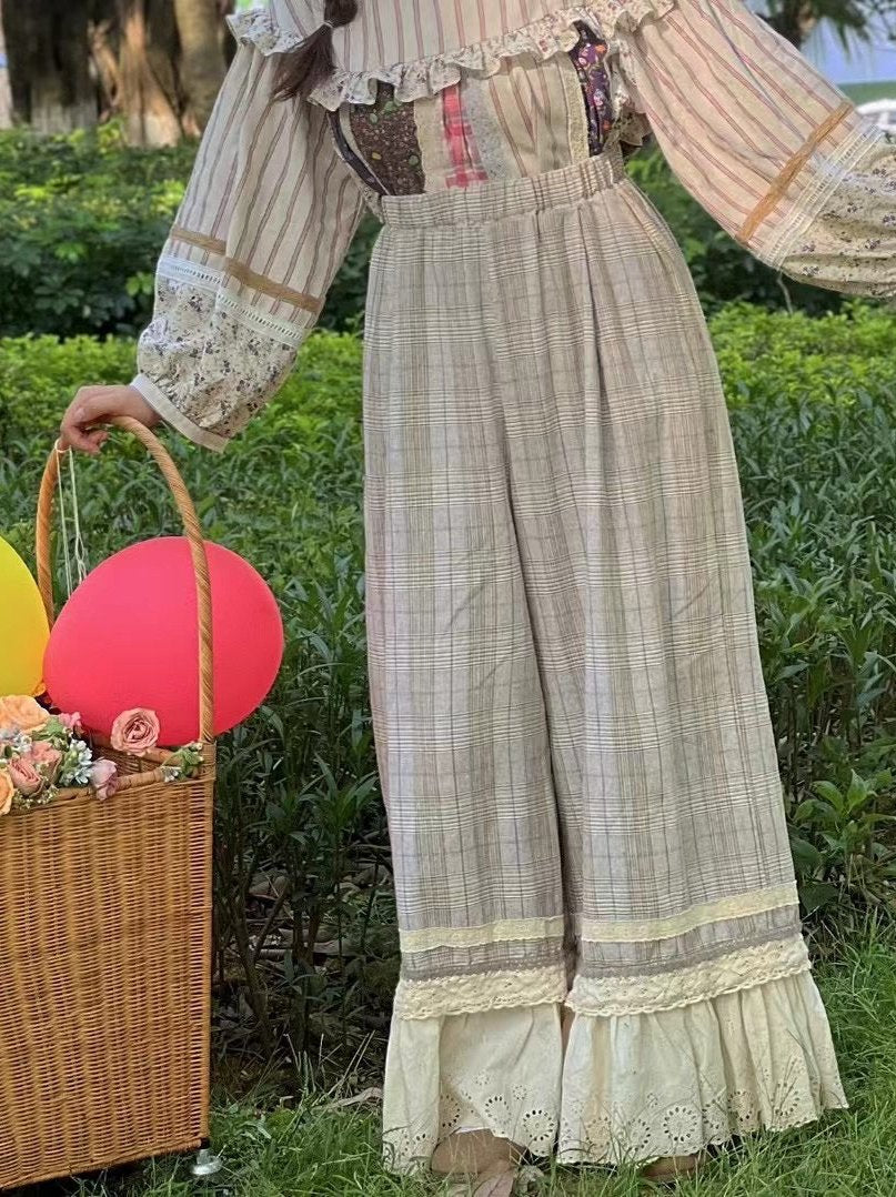 Floral Cotton Linen Cullottes