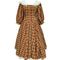 Vintage Plaid Belted Dress