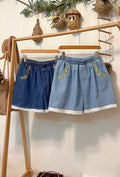 Cute Embroidered Denim Shorts