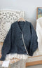 Lace Hem Cute Cardigan