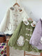 Cute Embroidered Collar Quilted Coat