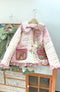 Winter Forest Girl Embroidered Quilted Coat