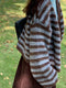 Woolen Striped Cardigan