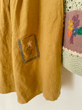 Super Cute Embroidered Pocket Linen Skirt