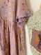 Farmcore Floral Drawstring Dress