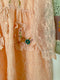 Organza Embroidered Drawstring Dress