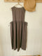 Solid Color Mori Kei Overall Dress