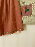 Farmcore Embroidered Linen Skirt