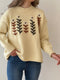 Loose Hand Embroidered Floral Sweater