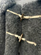 Wood Toggle Button Fleece Coat