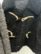 Wood Toggle Button Fleece Coat