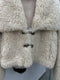 Short Soft Shaggy Faux Fur Coat