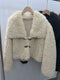 Short Soft Shaggy Faux Fur Coat