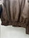 Vintage Synthetic Leather Fleece Lined Jacket