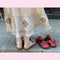 Cute Bow Knot Hook & Loop Leather Shoes