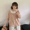 Lace Collar Floral T Shirt