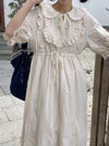 Quality Cotton Embroidered Lace Dress