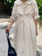 Quality Cotton Embroidered Lace Dress