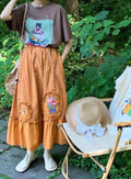 Prairie Floral Embroidered Skirt