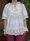 Quality Cotton Lace Embroidered Shirt