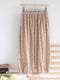 Linen Floral Print Lace Hem Bloomers