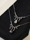 Luxury Teardrop Rhinestone Necklace