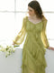 Romantic Green Layered Dress