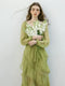 Romantic Green Layered Dress