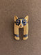 Egyptian Golden Wolf Brooch