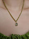 Olive Green CZ Diamond Necklace