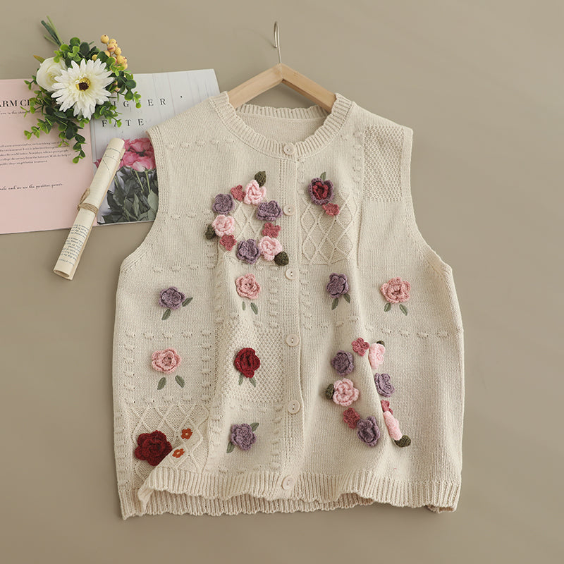 CC 25 Flower Vest Polyester Fiber