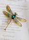 Medieval Enamel Dagonfly Brooch