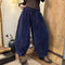 Loose Quilted Corduroy Elastic Waist Pants