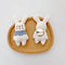 Super Cute Bunny & Carrot Brooch
