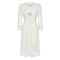 Lace Embroidered Vintage Dress (Bottom Slip Dress Included)
