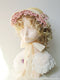 Lace Trim Floral Bonnet Hat