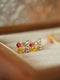 Colorful Butterfly CZ Diamonds Earrings/Ring