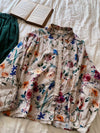 Floral Print Linen Blouse