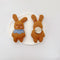 Super Cute Bunny & Carrot Brooch