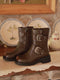 Buckles Mid Calf Boots