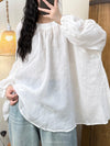 Oversized Fit Ramie Shirt