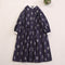 Forestcore Embroidered Belt Dress