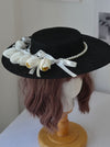 Vintage Flower Flat Hat