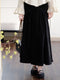 Vintage Caped Coat + Puffy Blouse + Fishtail Skirt 3pcs Set