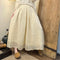 Flowy Ramie Skirt With Pockets