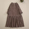Cotton Plaid Dress
