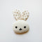 Cute Little Girl & Bunny Brooch