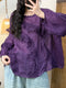 Lace Trim Ramie Shirt